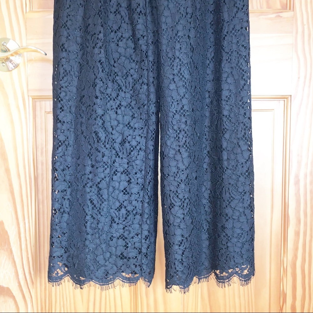 Rachel Zoe Black Laced Jumpsuit Size 4 - Picture 15 of 16